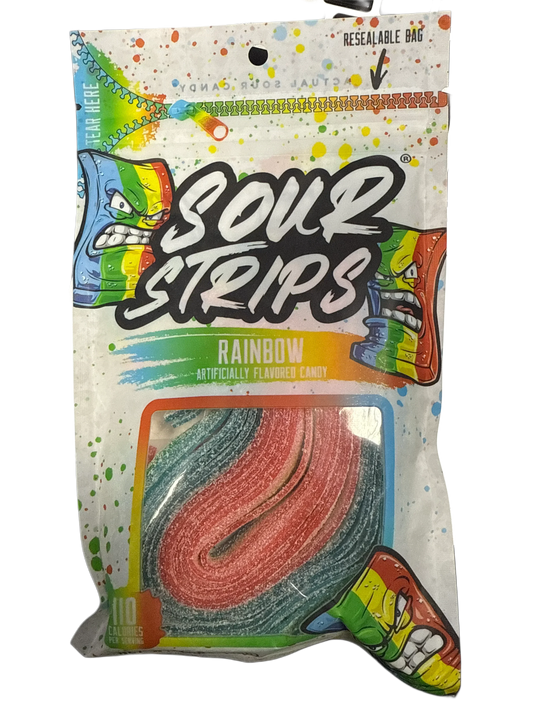 Sour Strips Rainbow 3.40OZ - U.S Edition