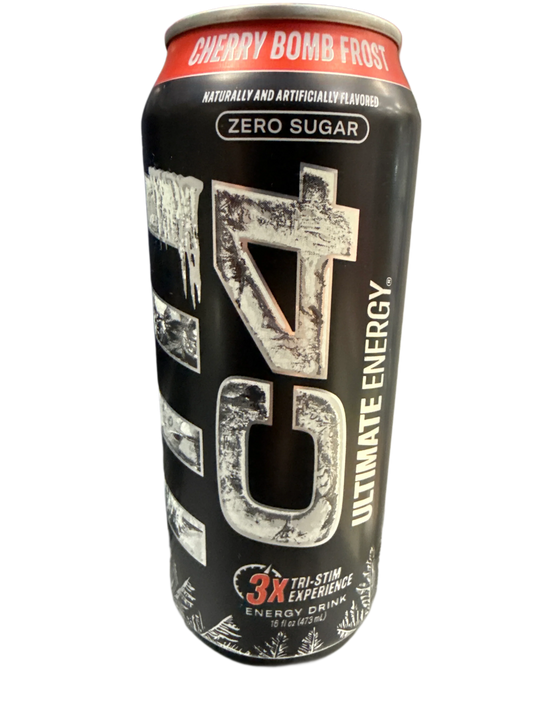 C4 Zero Sugar Tri-Stim Cherry Bomb Frost Energy Drink 473ML - International Edition