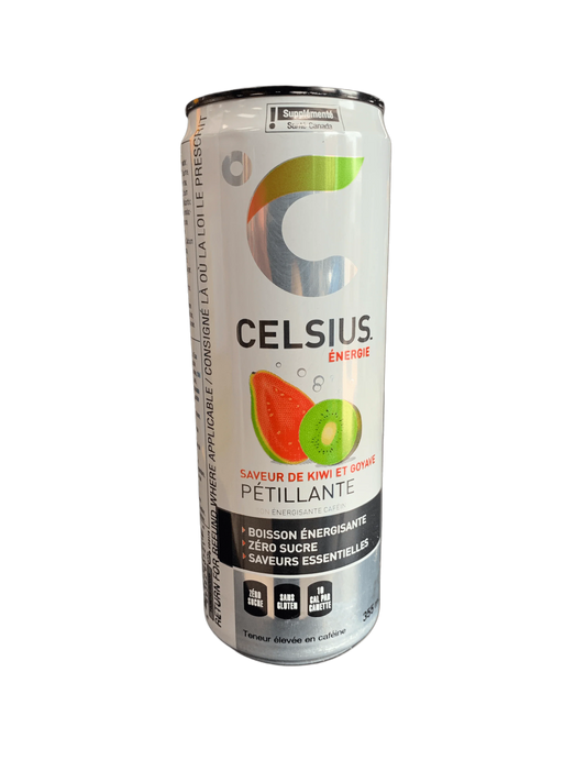 Celsius Sparkling Kiwi Guava Energy Drink 355ML - Canadian Edition