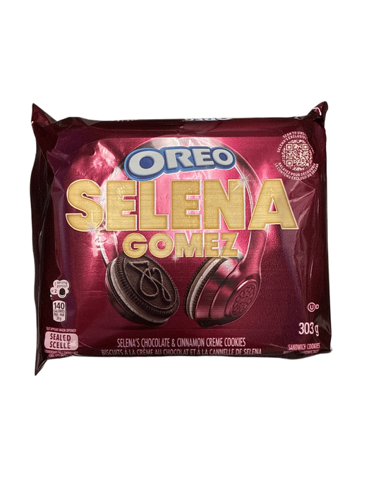 Oreo Selena Gomez Chocolate and Cinnamon Cream Cookies 303G - U.S Edition