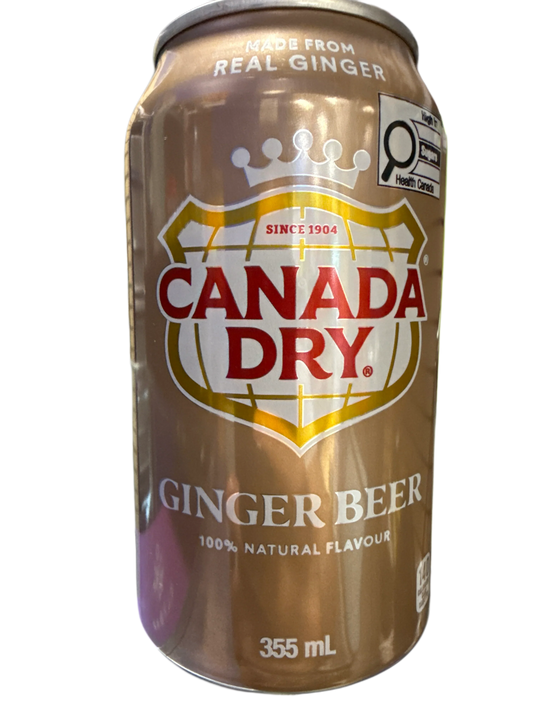Canada Dry Ginger Beer Flavour 355ML - Canadian Edition
