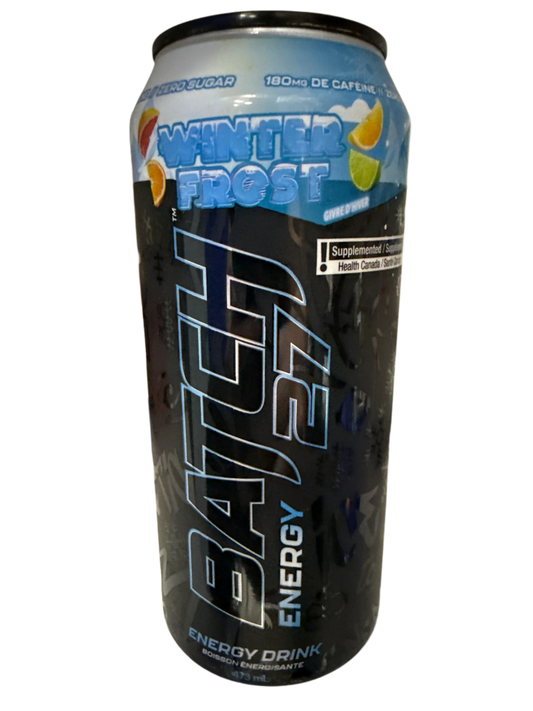 Batch 27 Zero Sugar Winter Frost Energy Drink 473ML - Canadian Edition