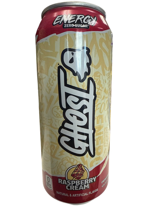 Ghost Zero Sugar Raspberry Cream Energy Drink 473ML - U.S Edition