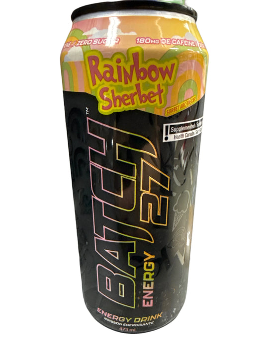 Batch 27 Zero Sugar Rainbow Sherbet Energy Drink 473ML - U.S Edition