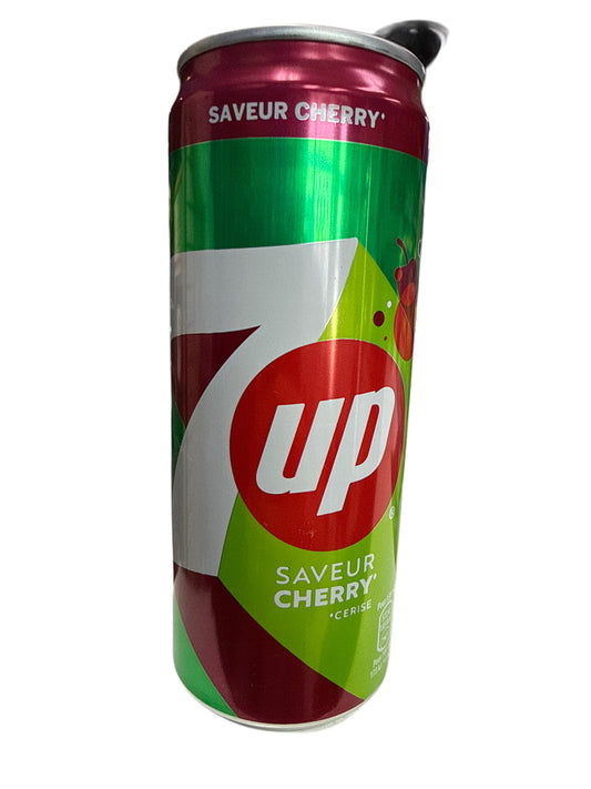 7UP Cherry Can 330ML - France Edition