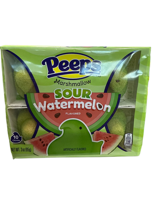 Peeps Sour Watermelon Easter Marshmallows 85G - U.S Edition