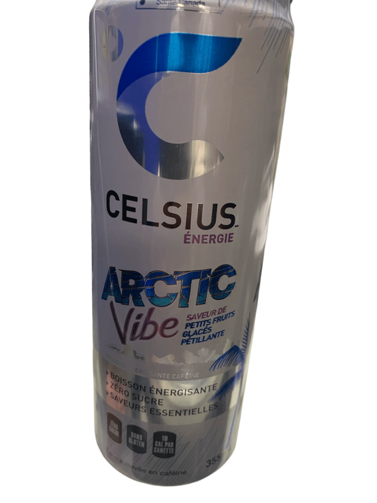 Celsius Arctic Vibe Zero Sugar Energy Drink 355ML - Canadian Edition