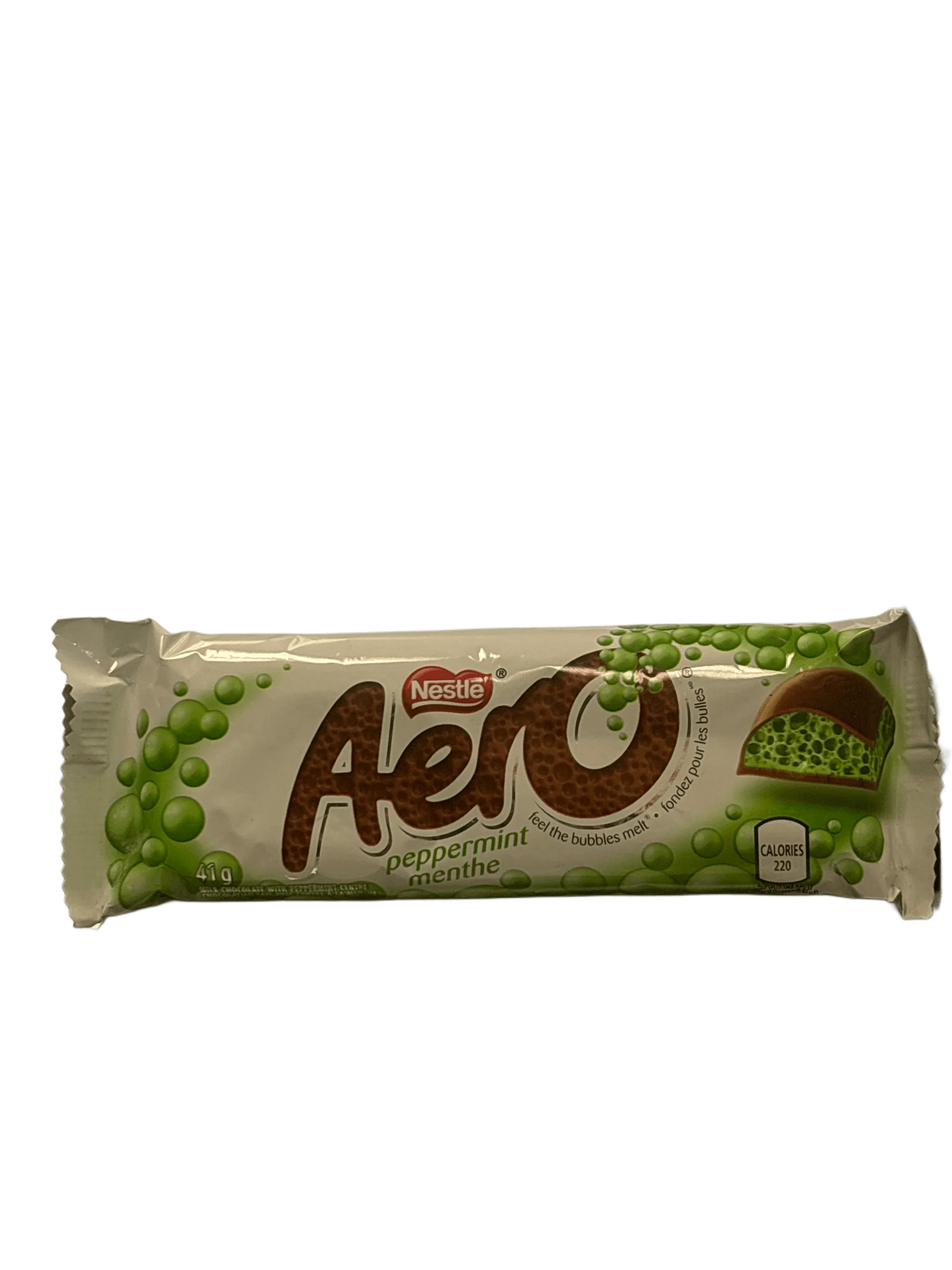Nestle Aero Peppermint Chocolate Bar 41G - Canadian Edition