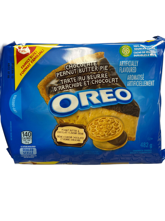 Oreo Chocolate Peanut Butter Pie Family Size 482G - Canadian Edition