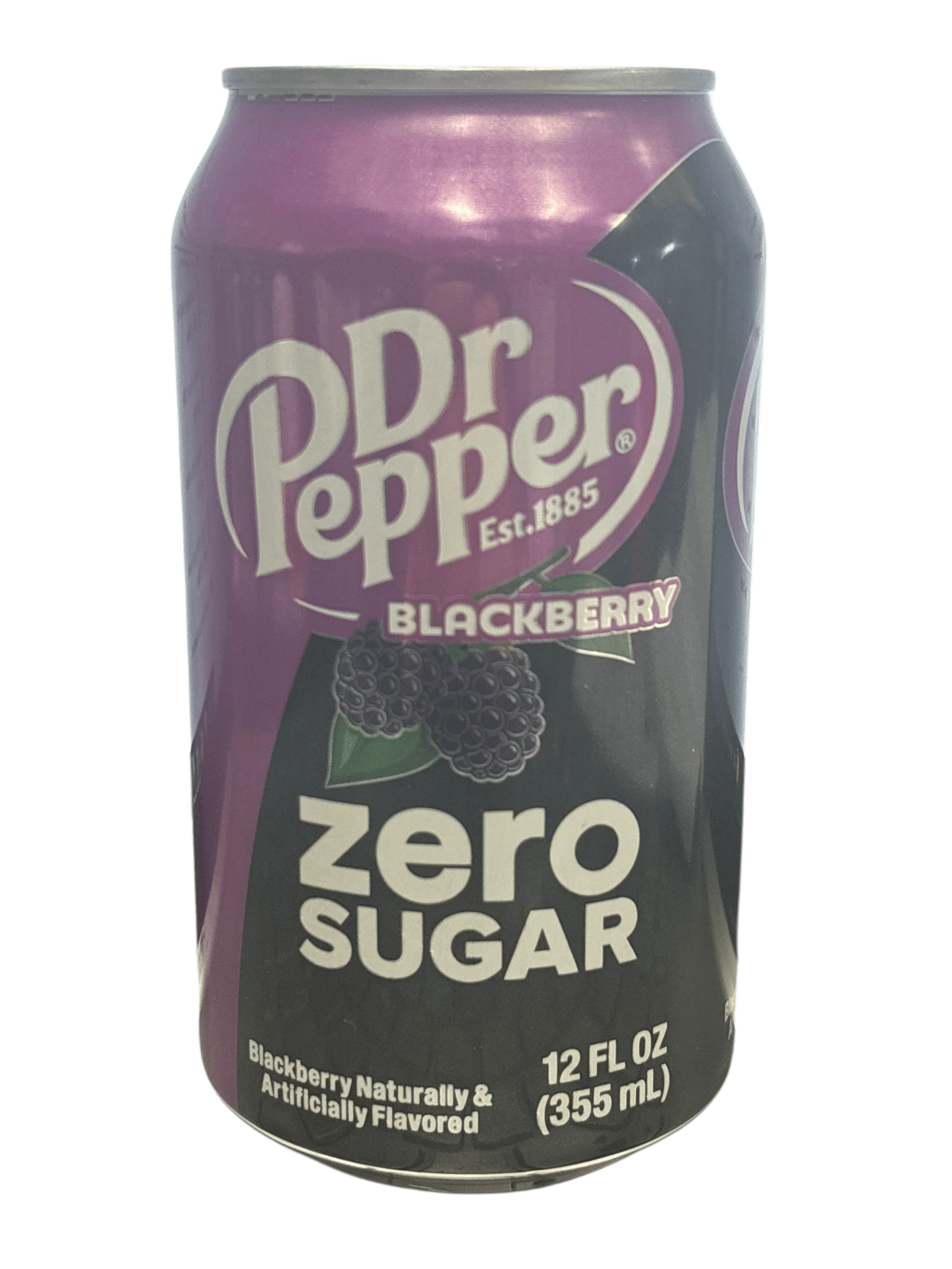 Dr. Pepper Blackberry Zero Sugar Can 355ML - U.S Edition