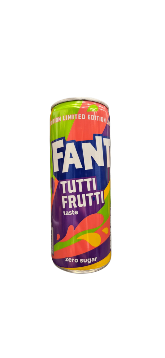 Fanta Tutti Fruitti Taste Zero Sugar Drink 250ML - U.K Limited Edition