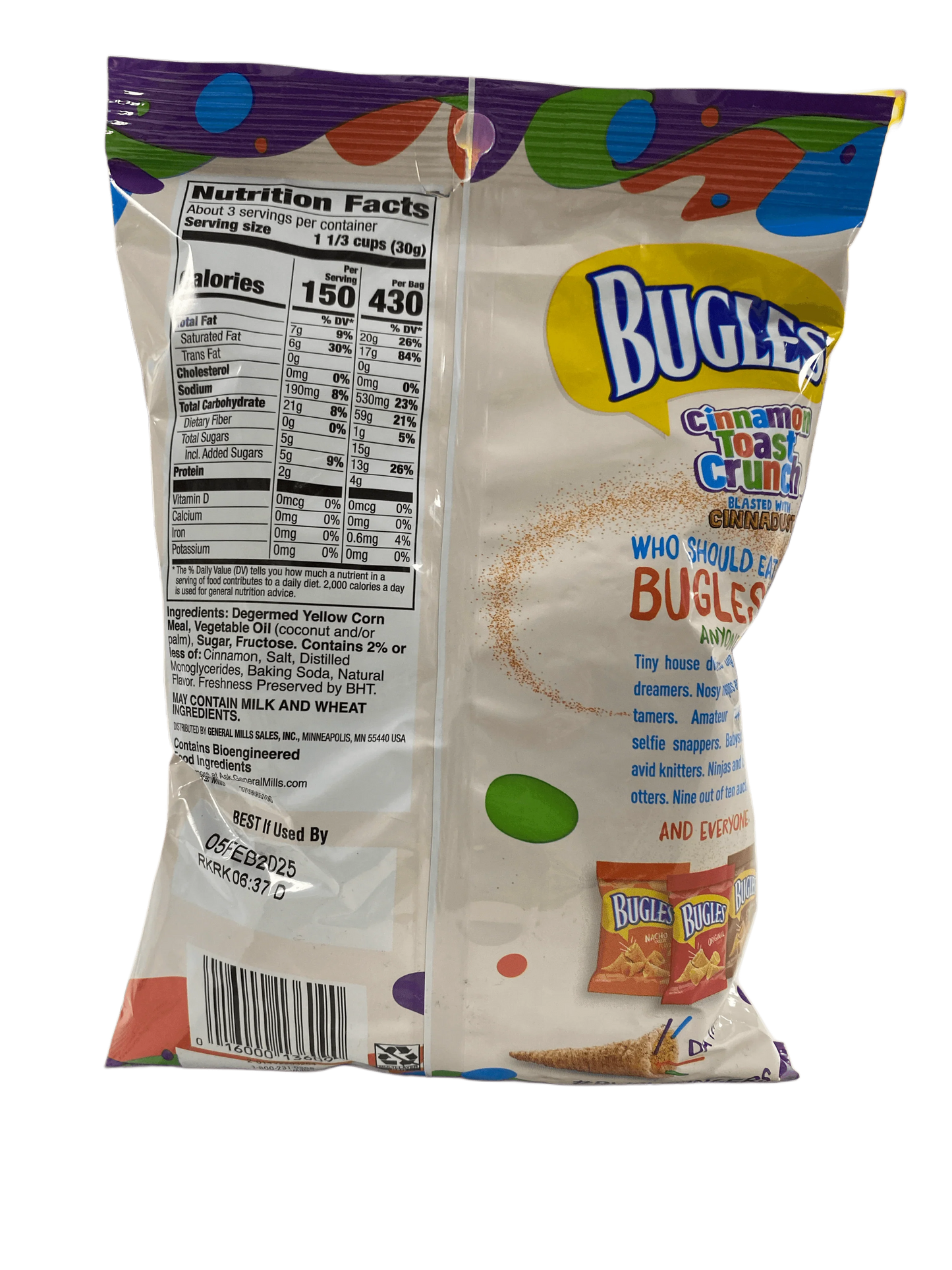 Bugles Cinnamon Toast Crunch 3OZ - U.S Edition