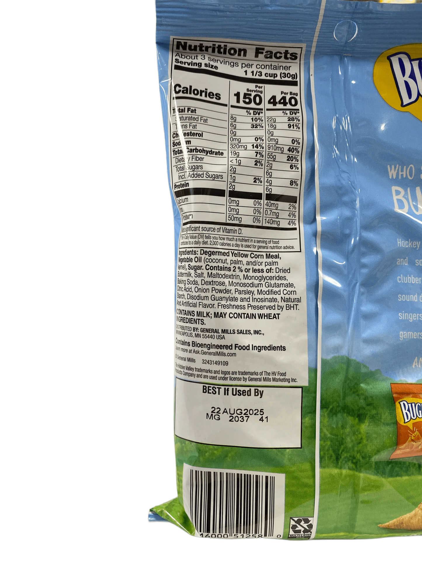 Bugles Hidden Valley Ranch - 3 OZ