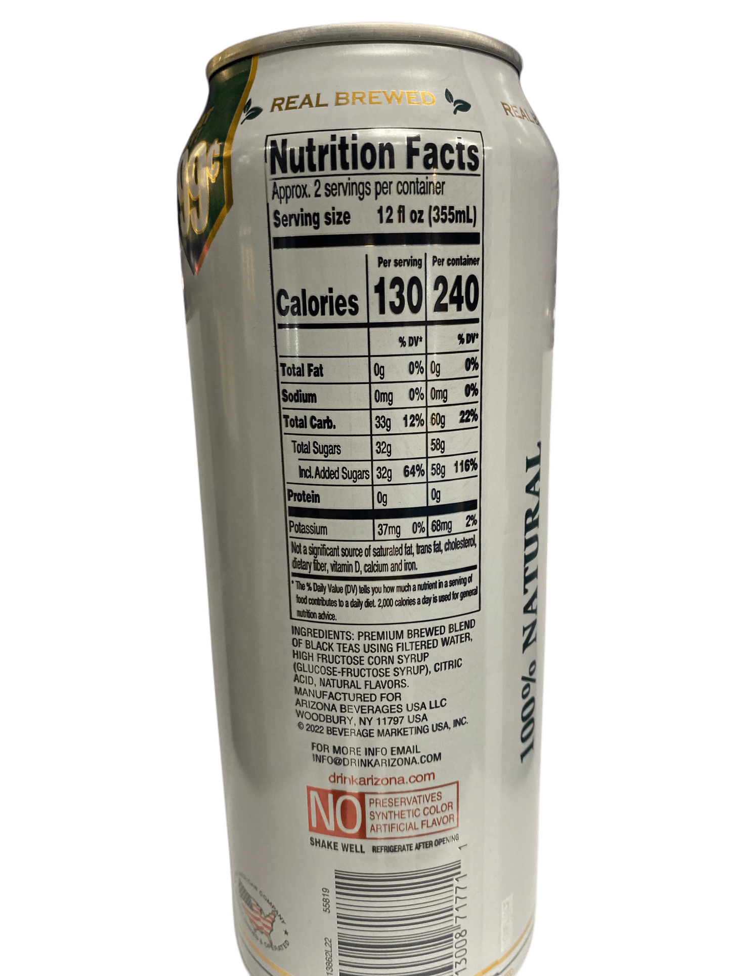 Arizona Sweet Tea 680 mL