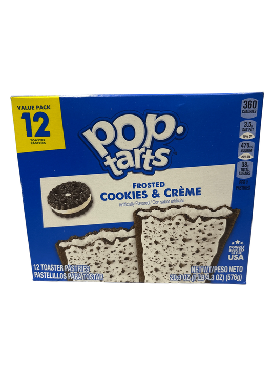 Pop Tarts Frosted Cookies & Creme 12 Pack
