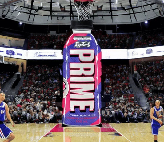 Prime Hydration Toronto Raptors V2 Edition 500ML - Canadian Edition
