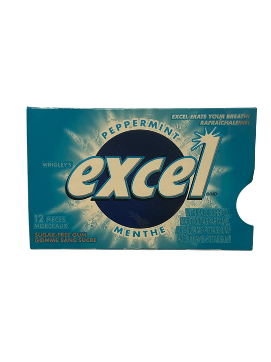 Excel Peppermint Gum 12 Pieces - Canadian Edition