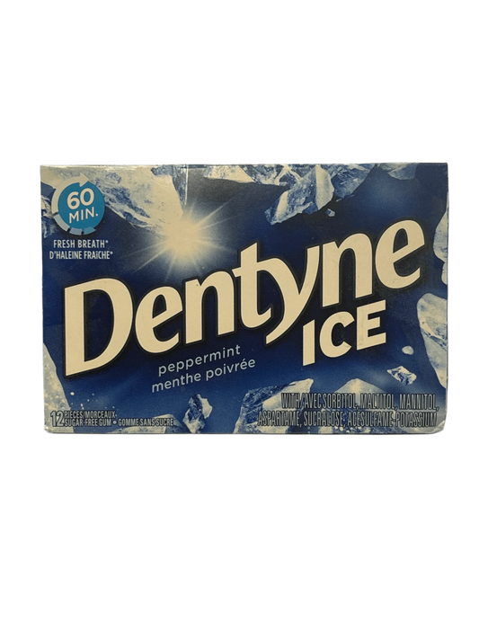 Dentyne Ice Peppermint Gum 12 Pieces - Canadian Edition