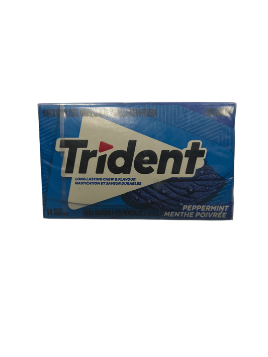 Trident Peppermint Gum 14 Pieces Canadian Edition