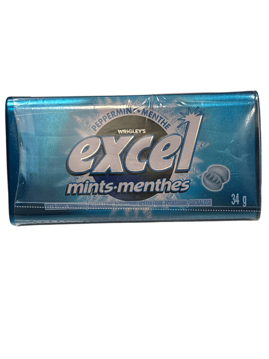 Excel Mints Peppermint 34G